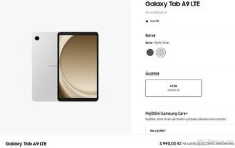 Samsung Tab A9 LTE, 4/64 GB