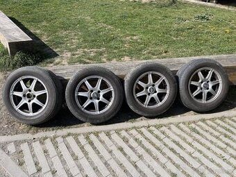 prodám 15" alu litá kola na Citroen C4 2005+letní pneu
