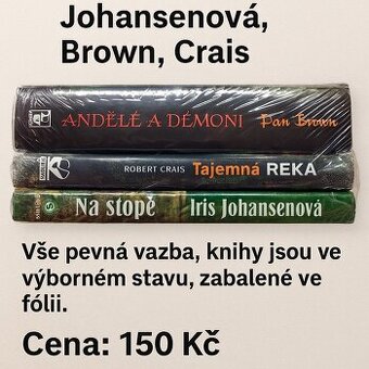 3 knihy v balíčku – Johansenová, Brown, Crais