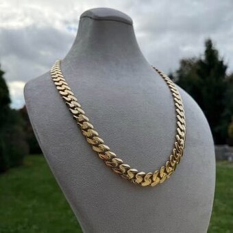 Zlatý řetěz CUBAN CHAIN - 59.97g 65cm - 14mm - NOVÝ ZLATO