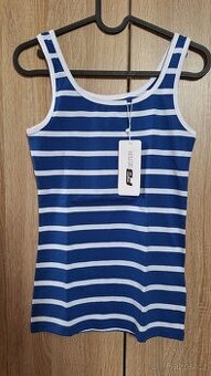 Dámské modro bílé pruhované tílko