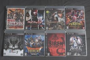 Prodám stovky japonských PS1/PS2/PS3/PSP/Super famicom her