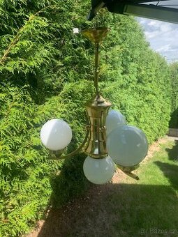 Mosazný starý lustr