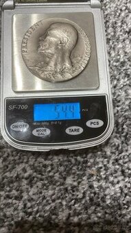 Stříbrná pamětní medaile