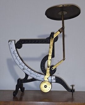 Německá starožitná litinová dopisní váha 1925