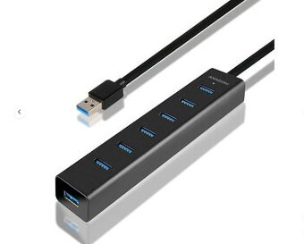 7-portový USB 3.0 hub AXAGON HUE-SA7BP