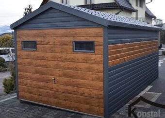 Moderní Pechová garáž 3x5 Bicolor