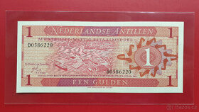 Bankovka NIZOZEMSKÉ ANTILY 1 Gulden rok 1970 UNC - 1