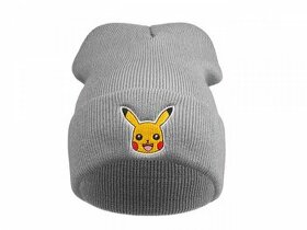 Dětská zimní čepice Pokémon s nášivkou Pikachu