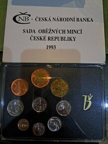 Sada oběžných mincí České republiky 1993, ČNB.