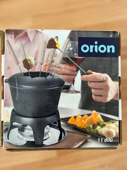 Sada na fondue – úplně nová, včetně vidliček a stojánku