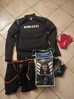 Brankářká výstroj vesta+2xrukavice+suspenzor+ nakoleníky