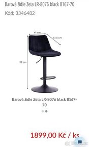 Barová židle ZETA