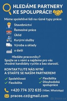 Hledáme partnery ke spolupráci