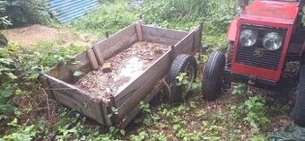 malotraktor s vozíkem