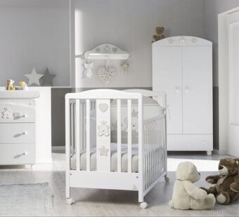 Dětská postýlka Italbaby Baby Re s úložným prostorem – bílá