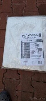 zakrývací vyztužená plachta s oky 4x6m