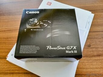Canon G7X Mark III NOVÝ nerozbalený CZ distribuce ZÁRUKA