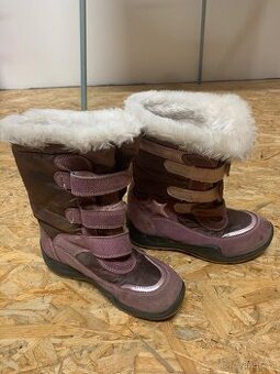 Primigi 2877711 vina dívčí zimní obuv s membránou Gore-tex