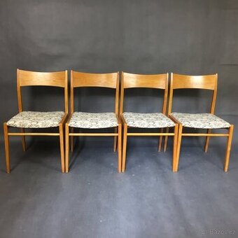 Jídelní retro židle - 4 kusy - Možné ihned použít