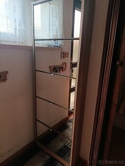 Výklopný botník 5-dvířkový se zrcadlem