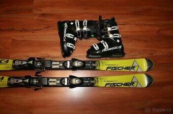 lyže Fischer 123 cm, Nordica lyžiarky