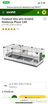 Klec pro králíky 140 cm