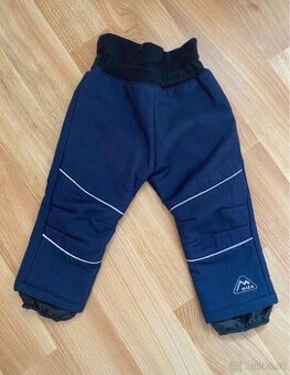 Dětské zateplené softshellové kalhoty vel.86
