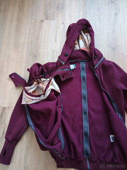 Nosicí a těhotenská mikina POLA 5v1 - Cherry vel. M