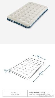 QUECHUA Air Basic kempinková nafukovací matrace 120x190