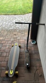 Street koloběžka + longboard