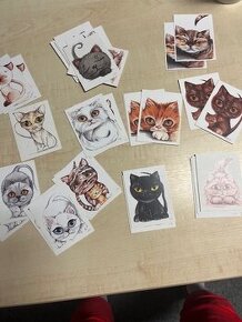 Dětské pexeso s motivem kočiček