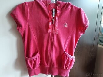 Krásná růžová semišová mikina zn. Denim