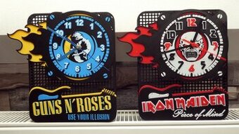 Nástěnné hodiny Hard 'n' Heavy 3D tisk