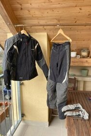 Dámská moto textilní kombi bunda, kalhoty a rukavice