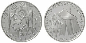 Pamětní stříbrná mince ČNB 2023 Československý rozhlas BK