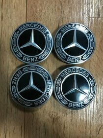 Mercedes Benz - Středové pokličky - Černé klasik