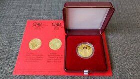 Vzácná zlatá 2 500 Kč mince - Klementinum - PROOF, ČR - ČNB