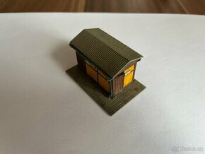 Model budovy staničního WC (H0/TT) - 1