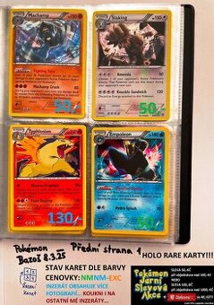 Kusové karty TCG Pokémon STARÉ 5-10LET (ORIGINÁL)