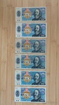 Různé bankovky československé