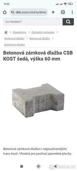 Zámková dlažba