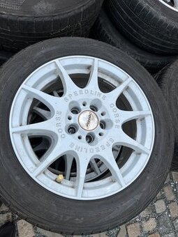 4x alu disky 5x100 R16, letní pneu
