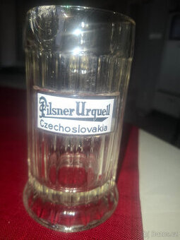 Skleněný půllitr s uchem Pilsner Urquell