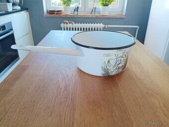 SMALTOVANÝ VINTAGE HRNEC JAPY FRERES FRANCIE