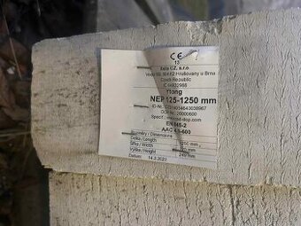 Ytong NEP 125 - 1250 mm překlad