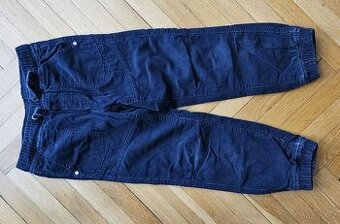 Manšestrové kalhoty velikost 110/116