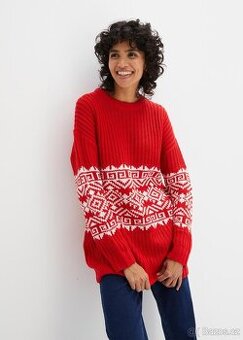 Delší zimní svetr 38/40