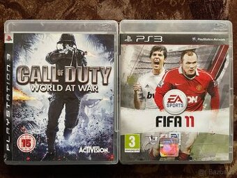 PS3 hry Call of Duty: World at War + FIFA 11