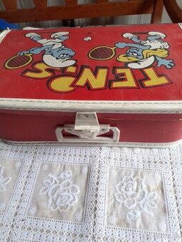 Retro  kufřík, Retro  boty  na běžky